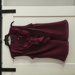 Chaps xl ruffled top